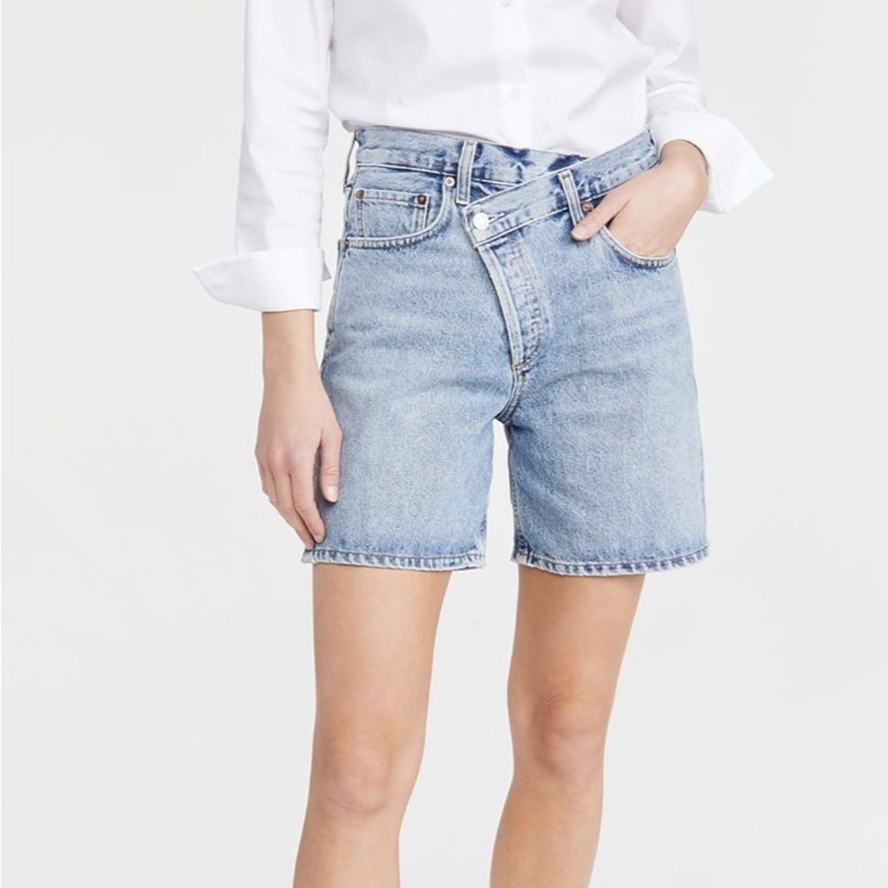 Agolde Crisscrossed Upsized Short.